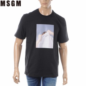 エムエスジーエム MSGM クルーネックTシャツ 半袖 メンズ 2640MM169 ブラック