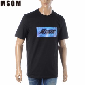 エムエスジーエム MSGM クルーネックTシャツ 半袖 メンズ 2840MM230 207098 ブラック