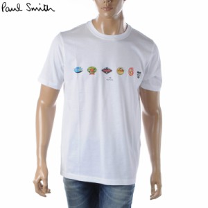 ポールスミス PAUL SMITH Tシャツ メンズ ブランド クルーネック 半袖 M2R 011R KP3795 ホワイト