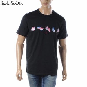 ポールスミス PAUL SMITH Tシャツ メンズ ブランド クルーネック 半袖 M2R 011R KP3828 ブラック