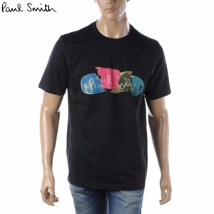 ポールスミス PAUL SMITH Tシャツ メンズ ブランド クルーネック 半袖 M2R 011R KP3822 ブラック