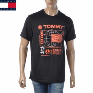 トミージーンズ TOMMY JEANS クルーネックTシャツ 半袖 メンズ ブランド DM0DM12392 ブラック