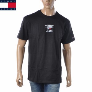 トミージーンズ TOMMY JEANS クルーネックTシャツ 半袖 メンズ ブランド DM0DM12479 ブラック