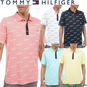 トミー ヒルフィガー ゴルフ 半袖 ポロシャツ ロゴモノグラム メンズ THMA330 ゴルフウェア