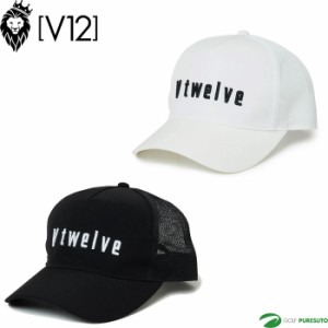 V12 ゴルフ キャップ FONT CAP 帽子 V122310-CP11 メンズ レディース ユニセックス ゴルフウェア メッシュキャップ