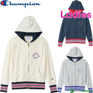 【レディース】チャンピオン champion ゴルフ フーデッドパーカー CW-XG102 ストレッチ 吸汗速乾 UVカット 抗菌 防臭 23SS ゴルフウェア