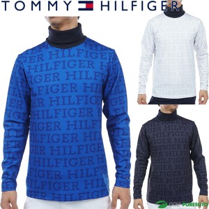 トミー ヒルフィガー ゴルフ 長袖 トーナルロゴ タートルネックシャツ メンズ THMA377 ゴルフウェア
