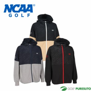 NCAA GOLF ダンボールニット フルジップ スウェット パーカー メンズ NG1032 ゴルフウェア 2023年秋冬モデル