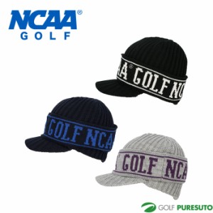 NCAA GOLF ネックウォーマー付き 2WAY ニットキャップ メンズ NG9013 キャップ 帽子 ゴルフウェア 2023年秋冬モデル