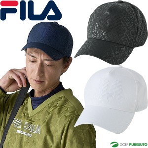 フィラ ゴルフ ゴルフキャップ ツイル エンボスプリント メンズ 783-901 ゴルフウェア 帽子 ヘッドウェア 2023年秋冬モデル FILA GOLF 秋