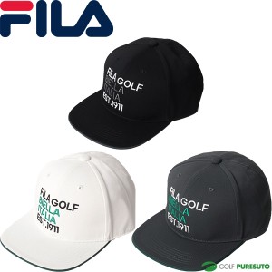 フィラ ゴルフ ゴルフキャップ ECOツイル フラットキャップ メンズ 783-906 ゴルフウェア 帽子 ヘッドウェア 2023年秋冬モデル FILA GOLF