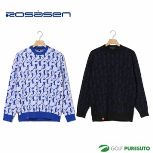 ロサーセン モノグラム ジャカードエコニット 044-19911 トップス ゴルフウェア 2023年秋冬モデル Rosasen