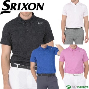 スリクソン ゴルフ 半袖 ポロシャツ ロゴパターンジャガードシャツ メンズ RGMXJA04 トップス ゴルフウェア 2024年春夏モデル SRIXON by 