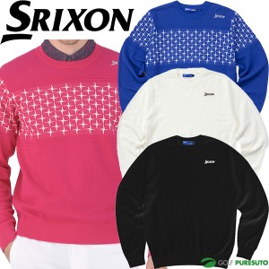 スリクソン ゴルフ 長袖 クルーネックセーター メンズ RGMXJL01 ニット ゴルフウェア 2024年春夏モデル SRIXON by DESCENTE デサント 春