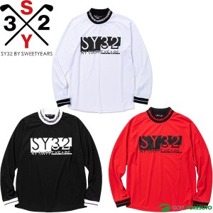 SY32 by SWEET YEARS 長袖 SYG モックネックシャツ メンズ SYG-22SP012 ロングスリーブT トップス ゴルフウェア 春夏モデル 春夏ウェア 