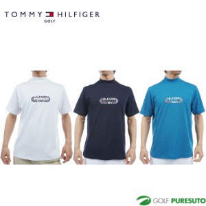 トミー ヒルフィガー トラックグラフィック 半袖モックネックシャツ THMA416 トップス ゴルフウェア 2024年春夏モデル TOMMY HILFIGER