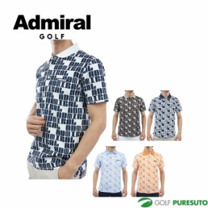 アドミラルゴルフ ロゴモノグラム ポロシャツ ADMA406 トップス ゴルフウェア 2024年春夏モデル Admiral Golf