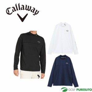 キャロウェイ ストレッチスムース 長袖 モックネックシャツ C24133101 トップス ゴルフウェア 2024年春夏モデル Callaway