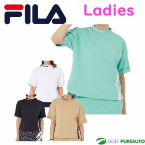 【レディース】 フィラ ゴルフ 半袖 モックネックシャツ 754-641 トップス ゴルフウェア 2024年春夏モデル FILA