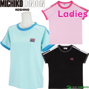【レディース】ミチコロンドン 半袖 ストレッチモックネックシャツ MLG2S-01 ゴルフウェア