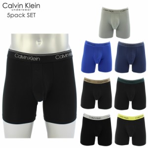 カルバンクライン Calvin Klein 5枚組 マイクロファイバー ストレッチ ボクサーパンツ 5枚セット アンダーウェア メンズ 下着[AA]