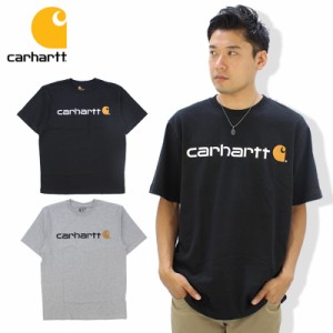 カーハート (Carhartt) SHORT SLEEVE LOGO T-SHIRT  メンズ 半袖 Tシャツ/ワークウェア/カットソー/US企画 [AA-2]