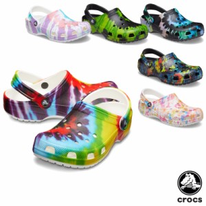 【送料無料】クロックス(CROCS) クラシック タイ ダイ グラフィック クロッグ(classic tie dye graphic clog)【男女兼用】[BB]【30】