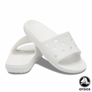 クロックス CROCS クラシック クロックス スライド classic crocs slide ホワイト(100) サンダル [BB]