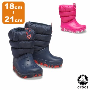 クロックス(CROCS) クラシック ネオ パフ ブーツ キッズ(classic neo puff boot k) ブーツ/長靴/秋冬【子供用】 [BB]