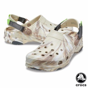 クロックス(CROCS) クラシック オール テレイン マーブル クロッグ(classic all terrain marbled clog) サンダル【男女兼用】 [BB]