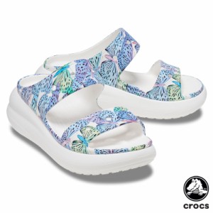 クロックス(CROCS) クラシック クラッシュ バタフライ サンダル(classic crush butterfly sandal) サンダル/厚底【男女兼用】 [BB]