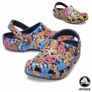 クロックス(CROCS) クラシック レトロ フローラル クロッグ(classic retro floral clog) メンズ/レディース/サンダル【男女兼用】 [BB]