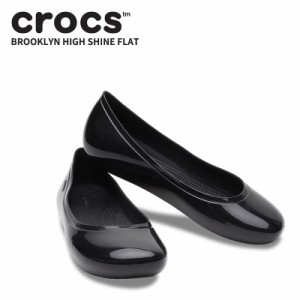 クロックス CROCS ブルックリン ハイ シャイン フラット brooklyn high shine flat レディース サンダル 女性用 厚底 [BB]