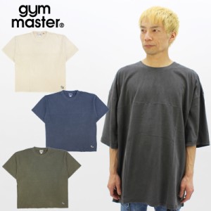 ジムマスター gym master イニシャルワッペンピグメントメガTEE カットソー 半袖 Tシャツ 男性 メンズ [AA]