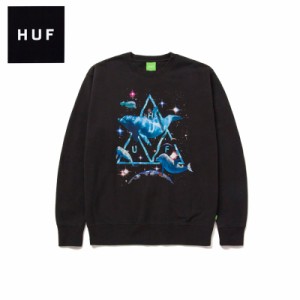 ハフ(HUF) SPACE DOLPHINS WASH CREWNECK SWEATSHIRT クルーネック スウェット 男性用/メンズ  [AA]