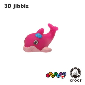 クロックス(CROCS)ジビッツ(jibbitz)3D ジビッツ(jibbits)いるか 水鉄砲(squirting dolphin) [AA]