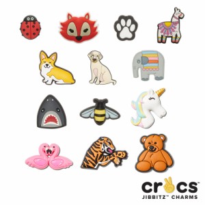 クロックス(CROCS)ジビッツ(jibbitz) 動物/クロックス/きつね/テントウムシ/ハウプリント ゆうパケット可 [GRN] [AA-2]