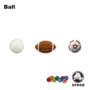 【ゆうパケット可】クロックス(CROCS)ジビッツ(jibbitz) ボール(Ball) [BWN] [小物][AA-2]