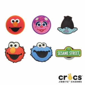 【ネコポス可】クロックス(CROCS)ジビッツ(jibbitz) セサミストリート/トロールズ /クロックス/シューズアクセサリー/[YEL][小物][AA-2]