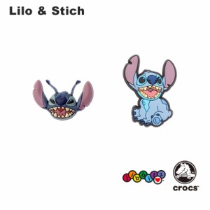 【ゆうパケット可】クロックス(CROCS)  ジビッツ ディズニー リロ&スティッチ(Lilo & Stich)[RED][小物][AA-2]