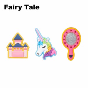 クロックス(CROCS)ジビッツ(jibbitz) フェアリーテイル(Fairy Tale)ユニコーン/城/ハンドミラー ゆうパケット可 [GRN][AA-2]