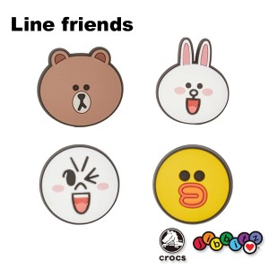 クロックス(CROCS)ジビッツ(jibbitz) LINEフレンズ(LINE Friens) クロックス/シューズアクセサリー ネコポス可 [YEL]  [小物][AA-2]