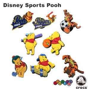 【ネコポス可】クロックス(CROCS) ジビッツ(jibbitz) ディズニー スポーツ クマのプーさん(Winnie The Pooh) [RED][小物][AA-2]