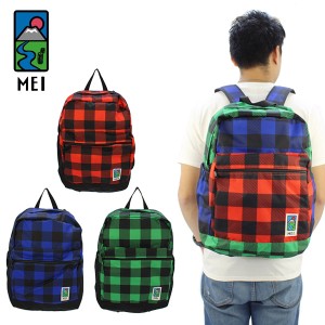 メイ(MEI)チェック ラゲッジド パック≪L≫/MEI-000-182121 (CHECK RUGGED PACK L) バックパック/リュックサック[DD]