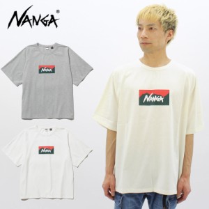 ナンガ NANGA   ナンガ×タケウチ シュンタロウ ボックスロゴルーズフィットティー 半袖Tシャツ メンズ[AA]