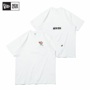 ニューエラ NEW ERA 半袖 ポケット コットン Tシャツ S/SL  半袖Tシャツ 自由の女神  男性用  [AA-3]