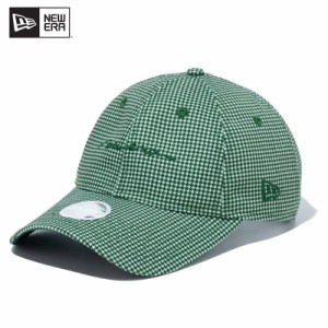 ニュー エラ NEW ERA WOMEN'S 9TWENTY ロングバイザー ハウンズトゥース スクリプトロゴ ゴルフ キャップ 帽子 女性 レディース [BB]