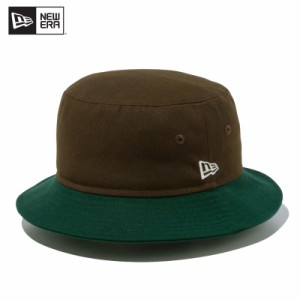 ニュー エラ NEW ERA バケット01 Beef and Broccoli ウォルナット ダークグリーンブリム バケットハット 帽子 バケハ  ポイント5倍 国内