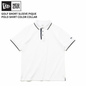 ニュー エラ NEW ERA 半袖 鹿の子 ポロシャツ Color Collar ゴルフ ポロシャツ トップス メンズ [AA]
