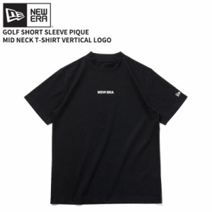 ニュー エラ NEW ERA 半袖 鹿の子 ミッドネック Tシャツ Vertical Logoゴルフ カットソー トップス